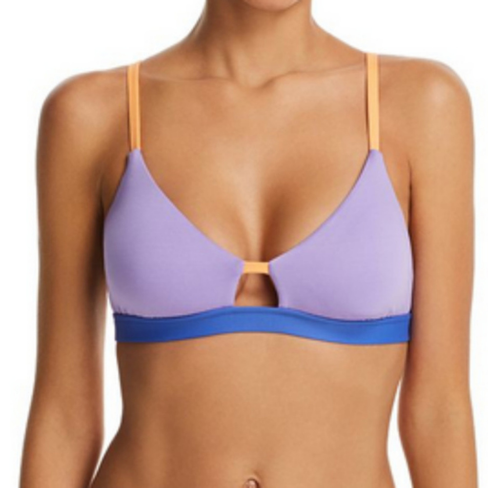 SOLD Solids Cutout Racerback Bikini swim - Picture 1 of 7